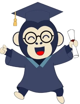 El mono de Monkey Speaks celebra con toga y diploma